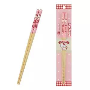[콩심팥심]대나무 젓가락 21cm 헬로키티 1P 예쁜 일식 요리 저본 요리젓가락