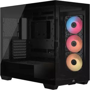 CORSAIR 3500X RS-R ARGB 미드타워 PC 케이스 - 사전 설치된 팬 3개 GPU 안티 사그 암 최대 10배 120mm