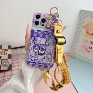 삼성 호환 갤럭시 S26 S25 S24 S23 S22 S21 플러스 울트라 FE 크로스바디 스트랩 손목밴드 만화 겐가르 꼬