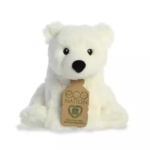 (튼튼)에코네이션 북극곰 동물인형 9.5인치 애착 선물 어린이집생일 사랑가득한 귀여운 깜찍한 여아 남아