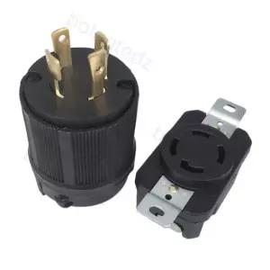 검정색 UL 30A 125V 250V NEMA L14 30P 30R 트위스트 전원 산업용 Male