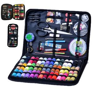 1-4세트 성인용 바느질 키트 DIY 다기능 상자 세트 용품  실  바늘  가위  줄자  단추 포함)