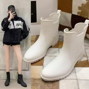 [라일리] Rly WL 앵클 무광 첼시 레인부츠 장화 숏장화 숏레