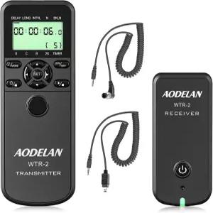 AODELAN WTR2 무선 셔터 릴리즈 타이머 리모컨 니콘 Z6 Z7 Coolpix P1000 D850 D810 D700 D4 D5 D4s D3100