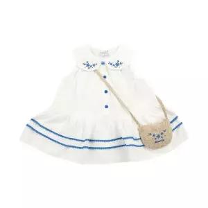 [압소바](하남점)(26년 S/S 백일,돌선물) 스파클링 원피스(가방)(O/White)//A1325107
