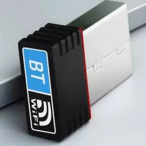 컴퓨터동글이 듀얼 블루투스 WIFI 송신기 동글 부스터 어댑터 신호 수신기 USB 네트워 검은색
