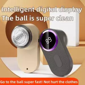 보풀제거기 전기 린트 리무버 헤어 의류 스웨터 휴대용 디스플레이 LED FUZZ 트리머 Beige