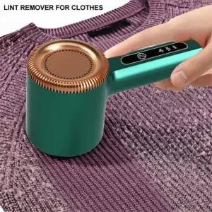 보풀제거기 옷에 휴대용 린트 서브 리무버 머리 스웨터 FUZZ USB 충전식 카디건 전기 Green