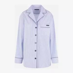 로고 콘트라스트 파이핑 파자마 셔츠 F5U37T FR510S8051