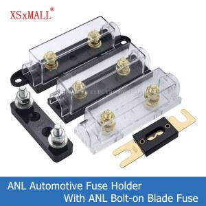 1세트 ANL 자동차 퓨즈 홀더 퓨즈블 70A 500A 플랫 100A 50A 블레이드 링크 30A 150A 120A 60A 타입 볼트온 80A 40A