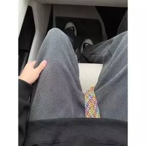 남성용 팬츠 면 가을 캐주얼 맨투맨 빅사이즈 프린지 일자 쉐니어 BE3