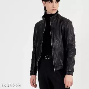 보스룸 [BOSROOM]남성 가죽자켓 차이나 밴딩 양가죽자켓