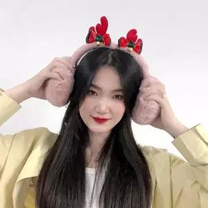 겨울털귀마개 방울방울 루돌프 귀마개 겨울귀덮개