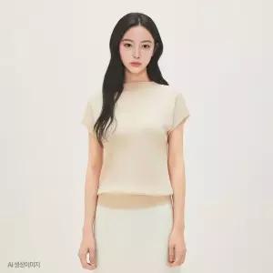 [백화점 홈쇼핑 정품] 로엠 캡소매 모크넥 니트 RMKAG25R13
