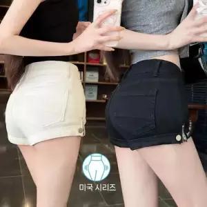 뚜에스틸로 여사친 청 여름 핫팬츠 스키니 숏팬츠 청반바지 옆지퍼 청바지 슬림핏 힙업 ADOR2