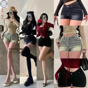 뚜에스틸로 여성용 팬츠 롱 청반바지 청바지 풍성한 슬랙스 허리 스키니 힙업 레깅스 핫팬츠 ADOR1