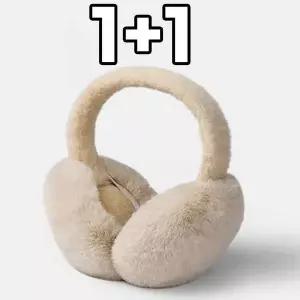 귀마개 1+1 겨울 방한 접이식 큰 여성 퍼 귀도리 털 귀마개
