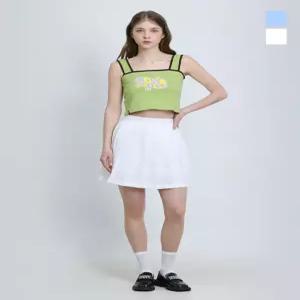[원더플레이스][더블유스탠다드(W STANDARD)] 칼라 플리츠 스커트 (택가격 39900원)