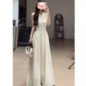 마이진 치마 원피스 여친 여름 프렌치 슬림핏 민소매 하객 롱스커트 ADOR2