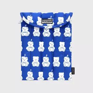 LITTLE FACO PATTERN-BLUE(11인치 패딩파우치)