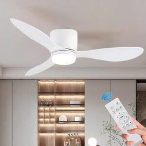 실링팬 천정형 선풍기 132CM 105CM 인테리어 모터 조명 42인치 Bla 52inch Bla 52inch 저소음 BL 132CM 거실 화이트