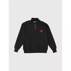 라프리마 엠에스지엠 MSGM 로고 자수 하프 지퍼 스웨트셔츠 3940MM81 257795 99