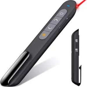다이노파이어 무선 프레젠터 2.4GHz RF + 블루투스 프레젠테이션 클리커 파워포인트용 USB-A 리시버