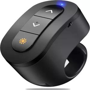 프레젠테이션 클리커 USB 충전식 파워포인트 핑거 링 RF 2.4GHz 무선 원격 맥 노트북 PC용