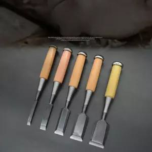 카쿠리 조각칼 평날 12mm 일본 적 목공용 핸들 참나무 조각기 치즐 조각도 끌 조각