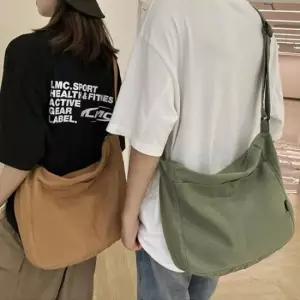 데일리 캔버스 크로스백 무지 에코백 남녀공용 숄더백 메신저백 가방 보부상가방
