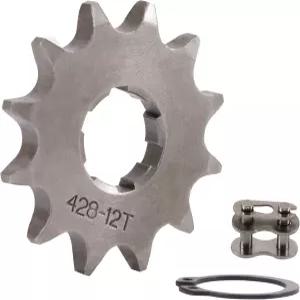 WOOSTAR 모터사이클 428-12T 프론트 스프로킷 20mm 50cc 더트 피트 바이크 미니 ATV 4 휠러 모페드