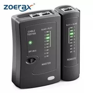 네트워크 이더넷 케이블 테스터 LAN RJ45 CAT5 CAT5E CAT6A CAT6 DS-VP 블랙