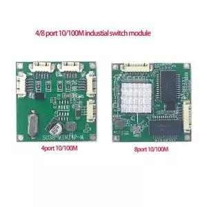 미니 PBC 스위치 모듈 포트 네트워크 PCB 보드 100M 산업용 10 4ports switch