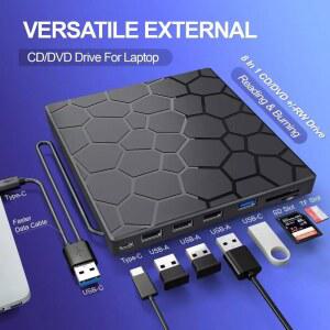 CD롬 플레이어 IN 외장 DVD 드라이브 노트북용 USB 디스크 RW CDDVD 휴대용 버너 TYPEC