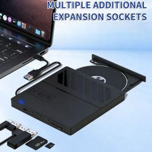CD롬 플레이어 외부 CD 모바일 DVD 드라이브 USB3 TYPEC USB 버너 초박형 데스크탑용 PC DVDROM 듀얼