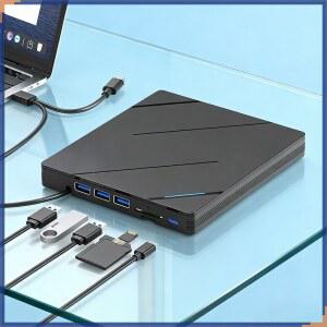 CD롬 플레이어 IN 휴대용 DVD 외장 CD 버너 USB PC 데스크탑 드라이브 디스크 윈도우