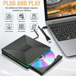 CD롬 플레이어 IN USB3 타입C 슬림 외장 DVD VCD 드라이브 버너 리더 노트북 CD 포르타틸 라이터 PC