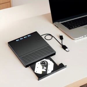 CD롬 플레이어 7IN1 USB 외장 CD DVD RW 리더 노트북 PC용 휴대용 드라이브 버너