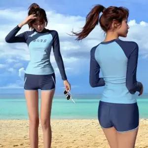 [하프클럽/]여름 여자 래쉬가드 상하 비치웨어 반바지 래깅스 브라캡 내장