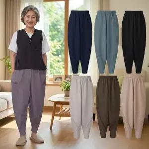 할마사선주름바지 엄마옷 쿨링 통넓은 편한할머니바지