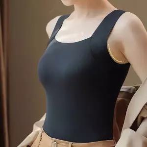 [하프클럽/]여성 캡내장 노브라 이너 나시 브라 일체형 속옷 런닝