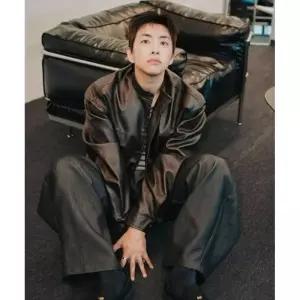 {백화점 정품} 굿라이프웍스 GLW 논카라 크롭 라이더 자켓 브라운 741343