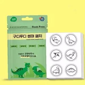 유아 어린이 피부 부착 방충 스티커 천연 성분 모기 기피 야외활동 여름용