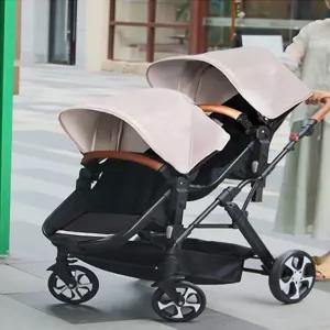 쌍둥이 아기용 대소형 이중 수면 바구니 접이식 푹신한 이동식