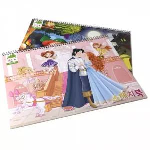 캐릭터 표지 10매 스케치북-디자인랜덤발송 x3개