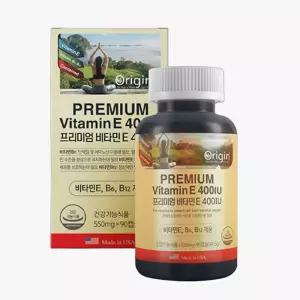 오리진 프리미엄 비타민E 400IU 550mg 90캡슐 항산화 영양제