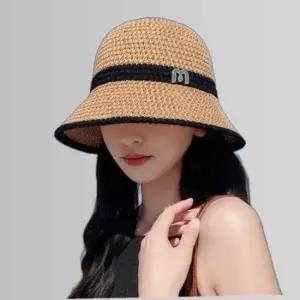 예쁜 모자 밀짚 버킷햇 벙거지 여행 모자