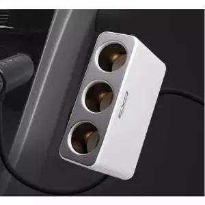 EXO 마이크로 USB 3구 멀티소켓 충전기 3포트 차량용 시거잭