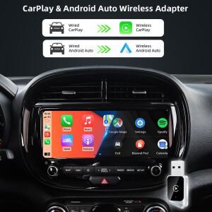 2in1  유선 CarPlay를 무선 변환 동글 안드로이드 호환 오토 어댑터 차량용 스마트 시스템 AI 스마트 박스