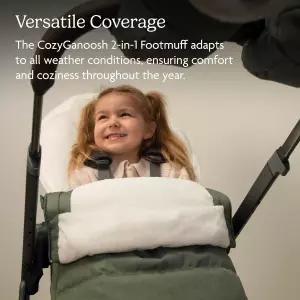 UPPAbaby CozyGanoosh 2-in-1 시즌 풋머프 - 유모차와 럼블 시트에 쉽게 부착 가능 추운 날씨를 위한